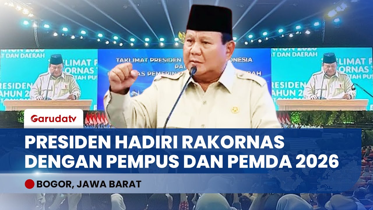 FULL: Presiden Prabowo Buka Rakornas Pemerintah Pusat dan Daerah Tahun 2026