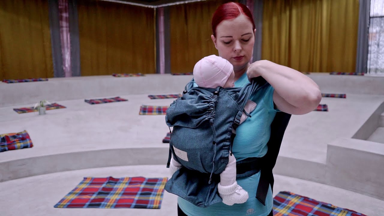 Wrapbabycarrier Storchenwiege - návod s novorozencem