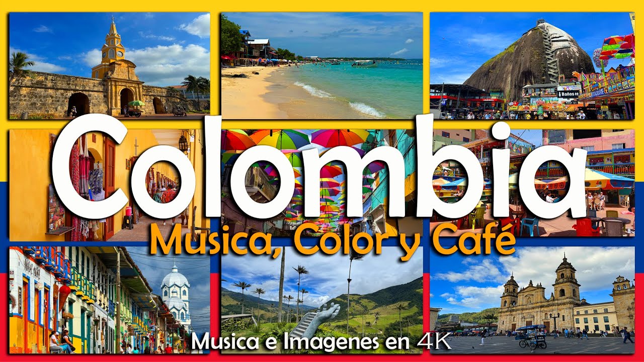 COLOMBIA en 4K - Los mejores lugares a visitar en 3 Semanas de este colorido y musical país!