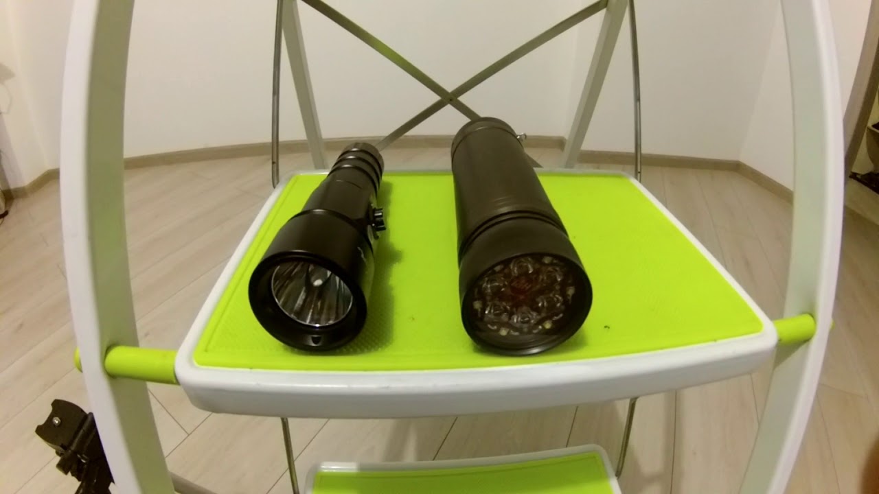 HunterProLight Pulsar (5000lm) краткий обзор и сравнение с Xtar D26 (1100lm)