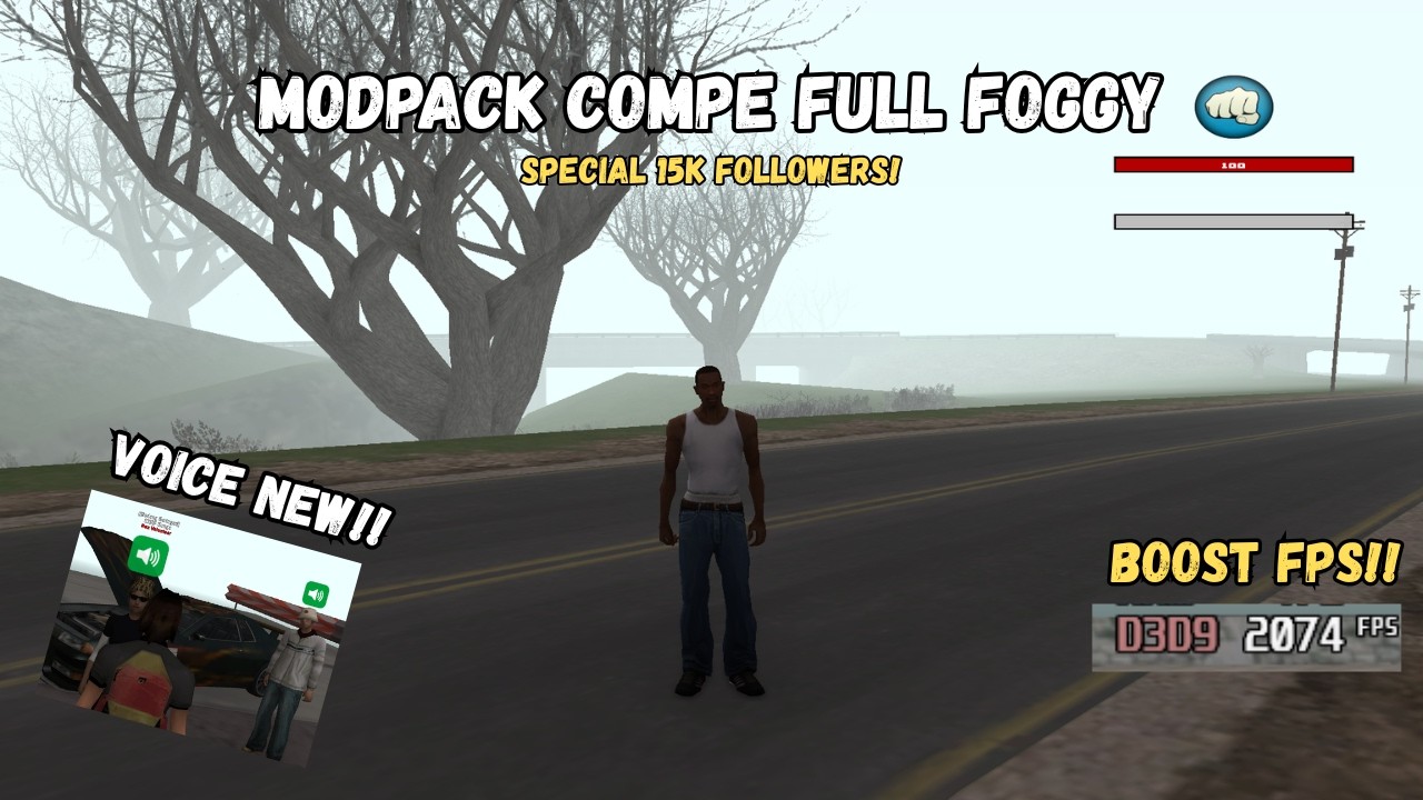 MODPACK COMPE SPECIAL 15K FOLLOWERS!! RINGAN HIGH FPS FOR LOW END PC - GTA SAN ANDREAS MULTIPLAYER