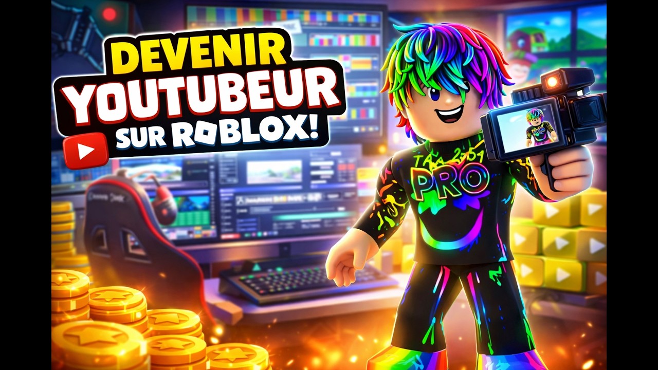 Je deviens youtubeur mais sur roblox !!