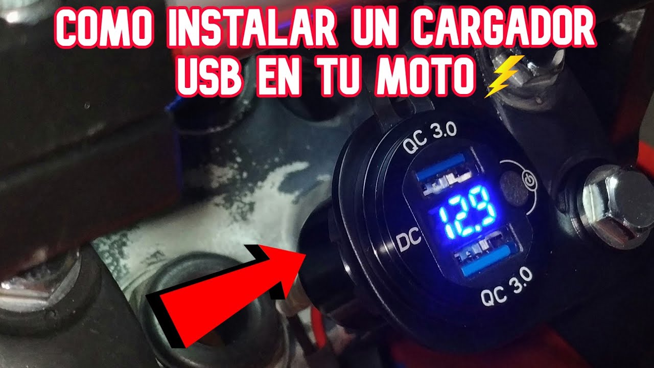 Como instalar un cargador USB en tu moto