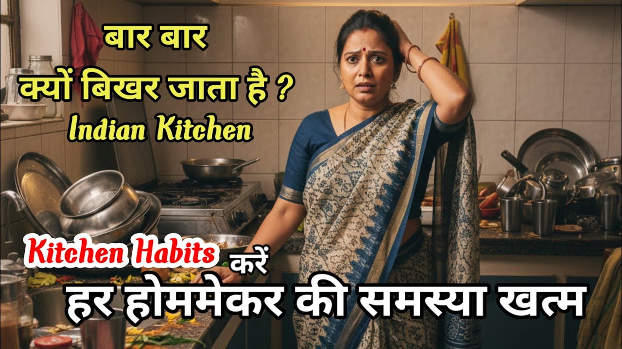 बार-बार क्यों फैलता है Indian Kitchen ?Cleaning Motivation | Honest Truth Of Indian Homemakers 