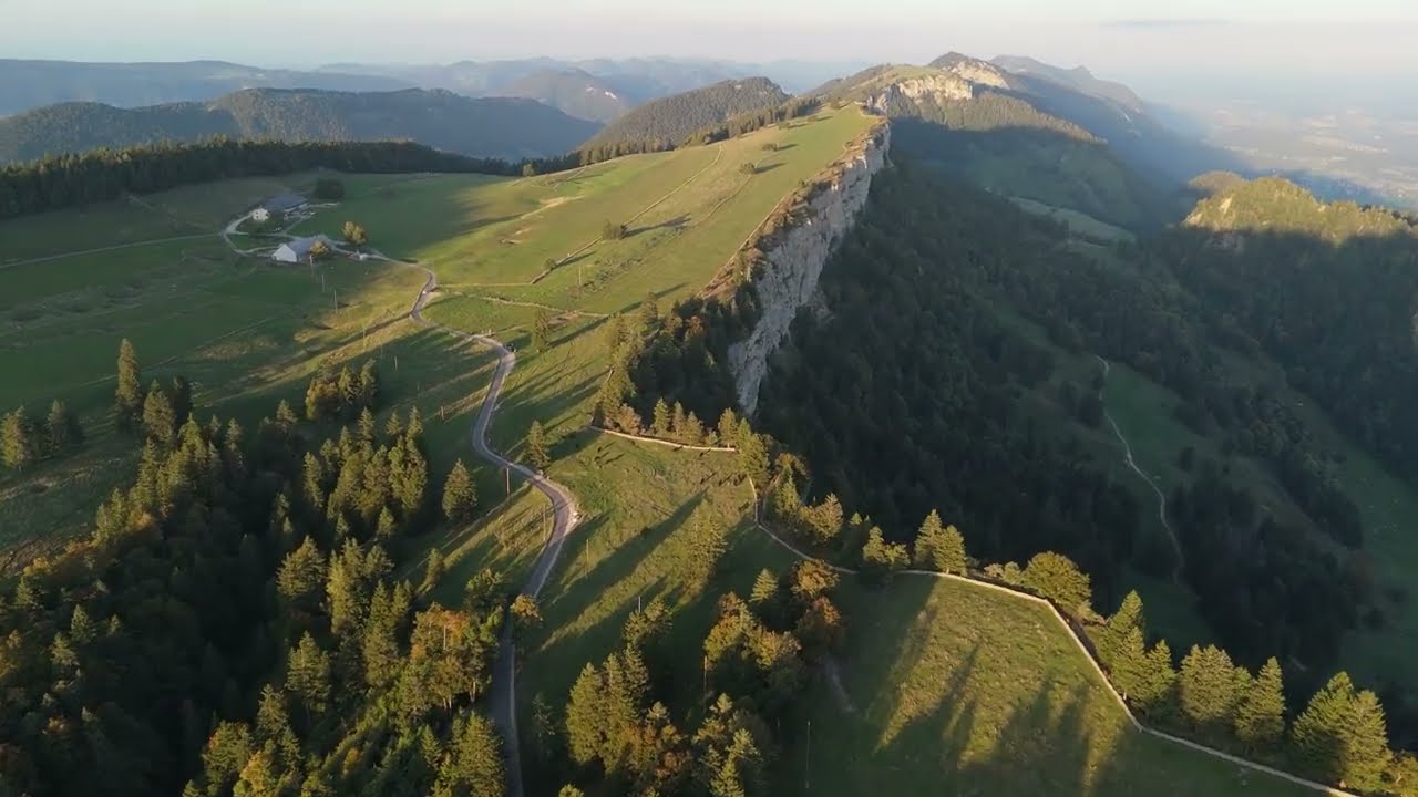 Grenchenberg Sunset &mdash; 2-Minute Drone Cinematic (Wandfluh, Swiss Jura)