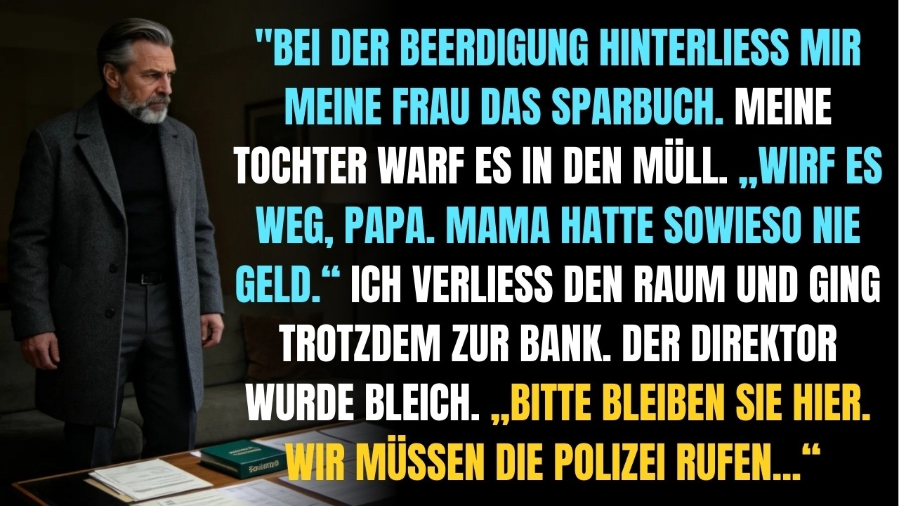 Das ist doch nur Müll – Meine Tochter warf das Sparbuch meiner Frau weg, doch die Bank enthüllte…