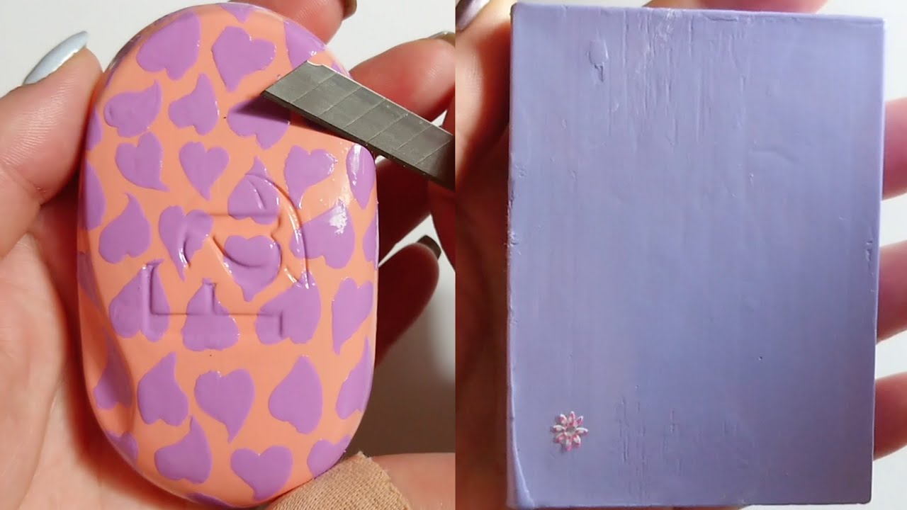Soap Carving ASMR Relaxing Sounds no talking Satisfying ASMR Video #soapcarving #carvingsoap #asmr