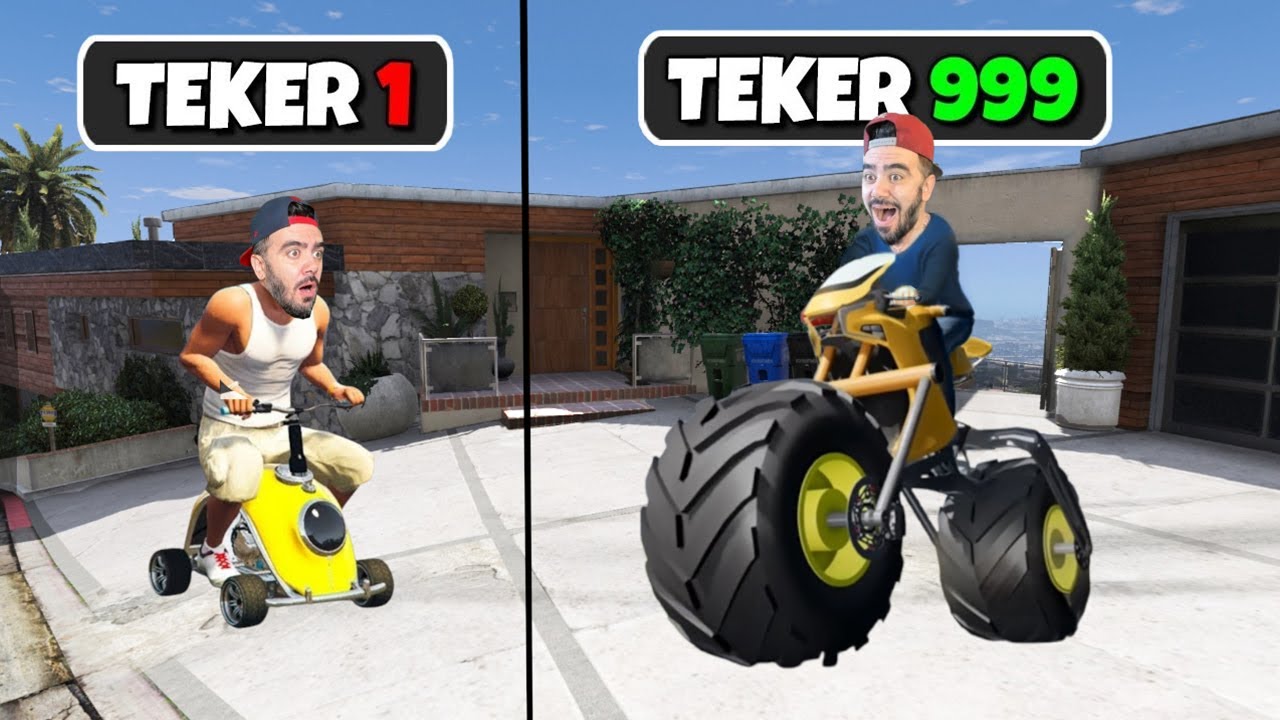 HER KAZA YAPTIGIMDA MOTORUN TEKERI BÜYÜYOR - GTA 5 MODS