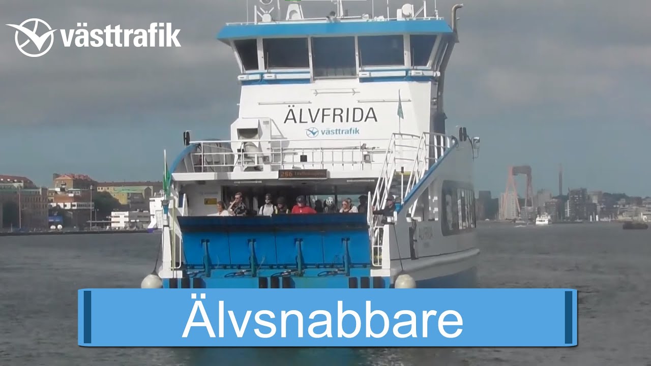 Älvsnabbare  - Gratis båtlinje från Västtrafik i Göteborg