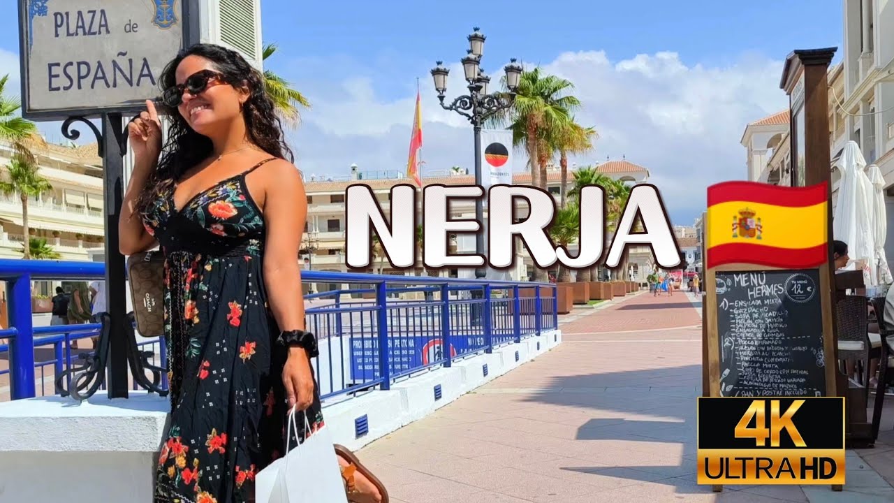 🔥TAN MARAVILLOSA 😍 Paso a paso visita NERJA, Málaga, España 🇪🇸 COSTA DEL SOL 🌞 4K 