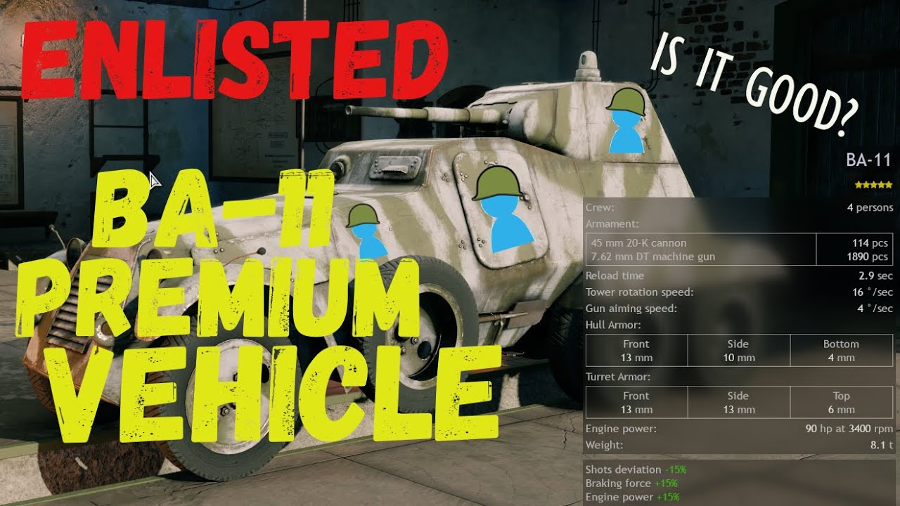 ENLISTED BA-11 Premium Vehicle (BOM)