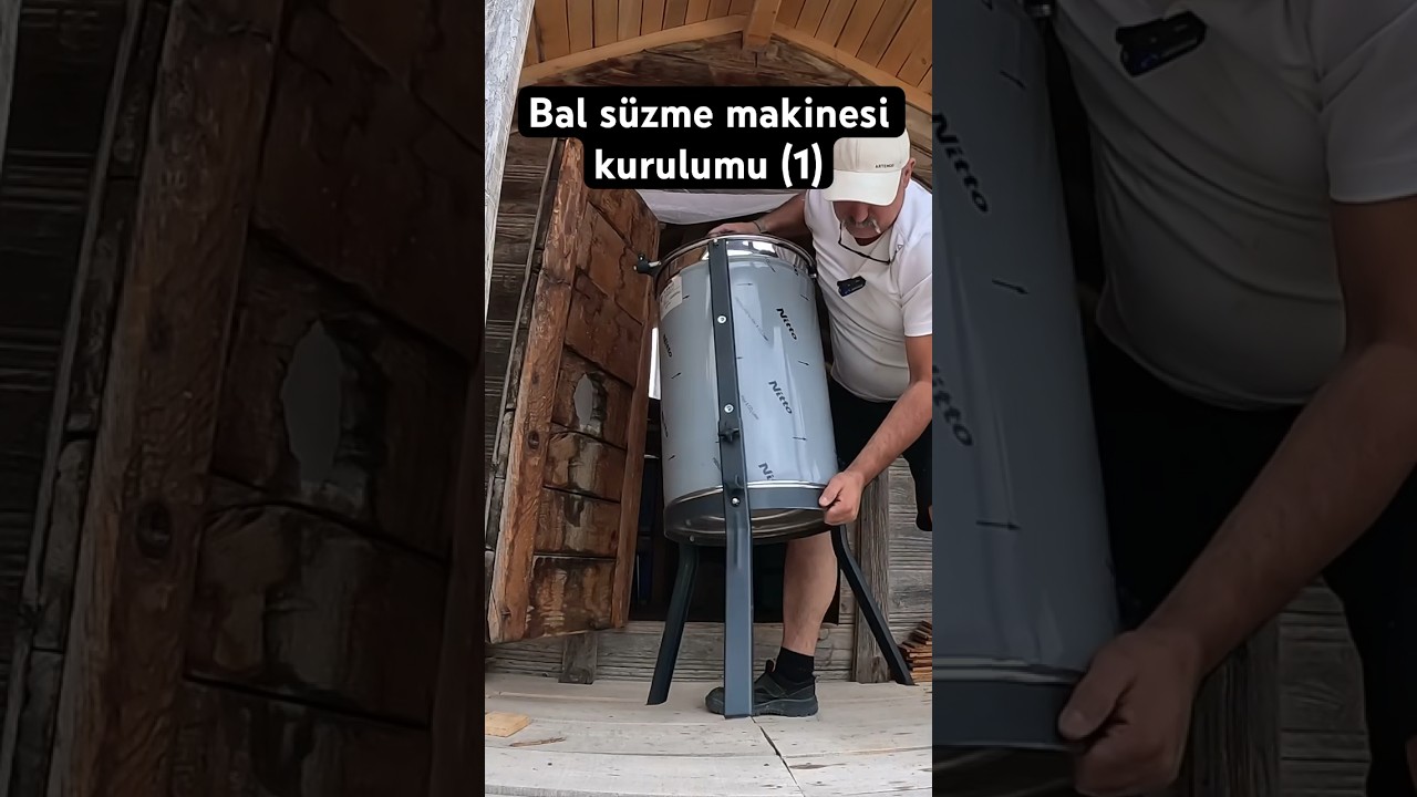 Bal s&uuml;zme makinesi kurulumu (1) #arıbakımı #aricilik #aribakimi #bals&uuml;zme #balsağımı #bal