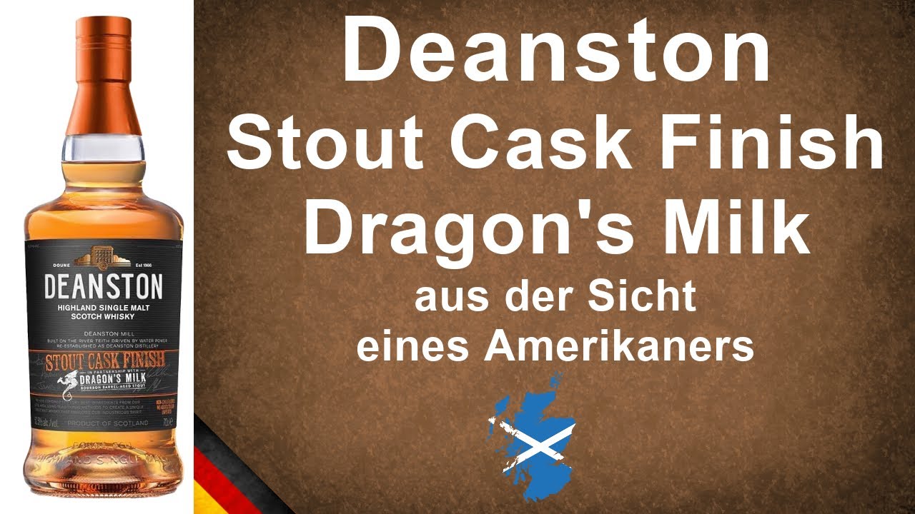 Deanston Stout Cask Finish Dragon's Milk Single Malt Scotch Whisky Verkostung von WhiskyJason