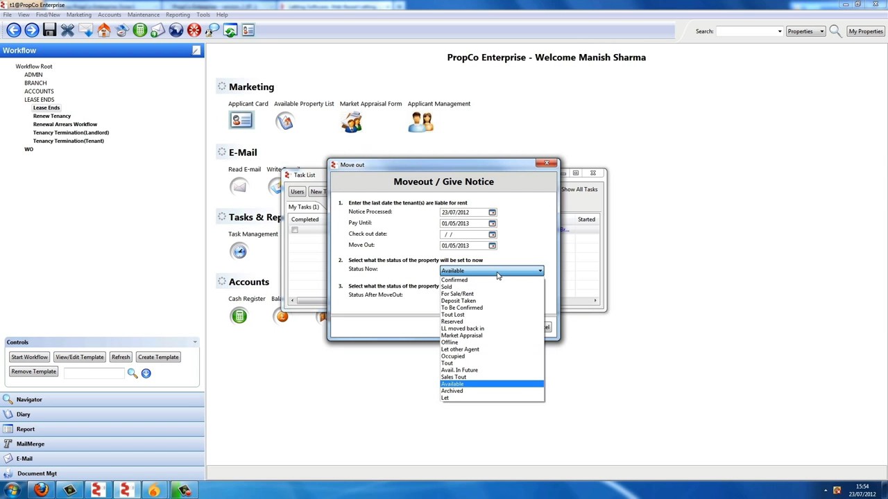 PropCo Enterprise - Core - Workflows Demo