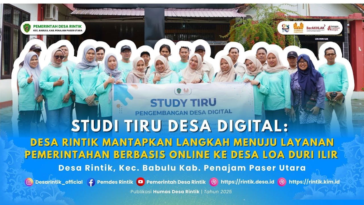 Studi Tiru Desa Digital | Pemdes Rintik Kunjungi Desa Loa Duri Ilir Kukar 2025