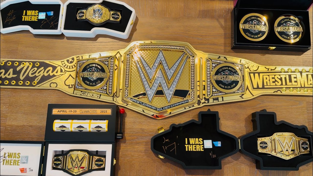 Коллекционные предметы, посвященные чемпионскому титулу WWE Wrestlemania 41 #wwe #wrestlemania