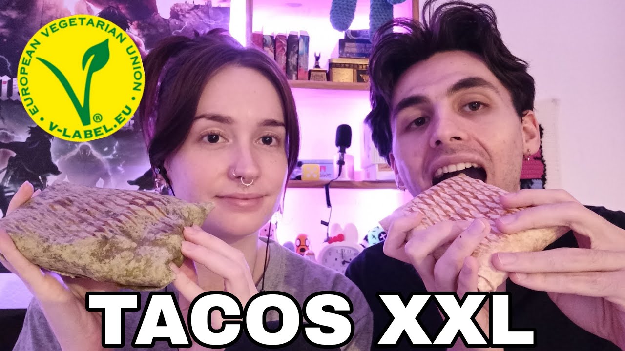 ASMR DÉGUSTATION DE TACOS VÉGÉTARIENS XXL 🤤🌱