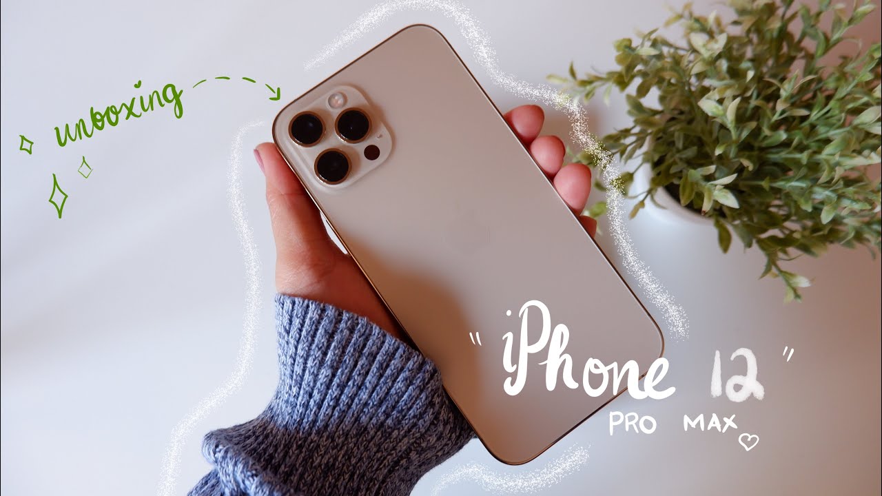 iPhone 12 Pro Max Unboxing | Gold 512gb 🍎 📱