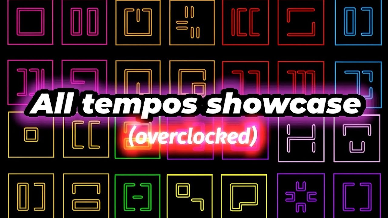All tempos showcase (overclocked) with timestamps | ROBLOX Hours