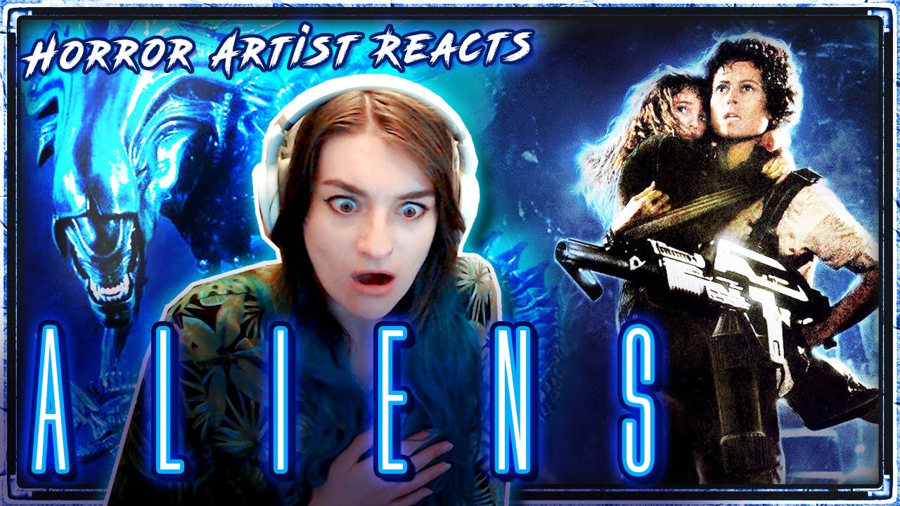 Excited Artist reaction to *ALIENS (1986)* - First Time Watching & heart monitor!