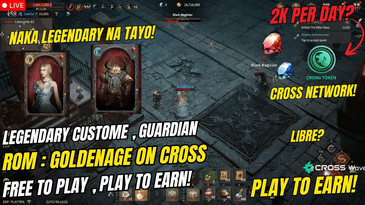 ROM : GOLDEN AGE ON CROSS | My First Legendary Costume and Guardian! ( Tagalog )
