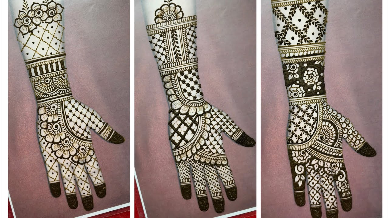 3- Frand hand Mahndi design simple ll easy and beautiful Mahndi design ll Mahndi design videos ll 