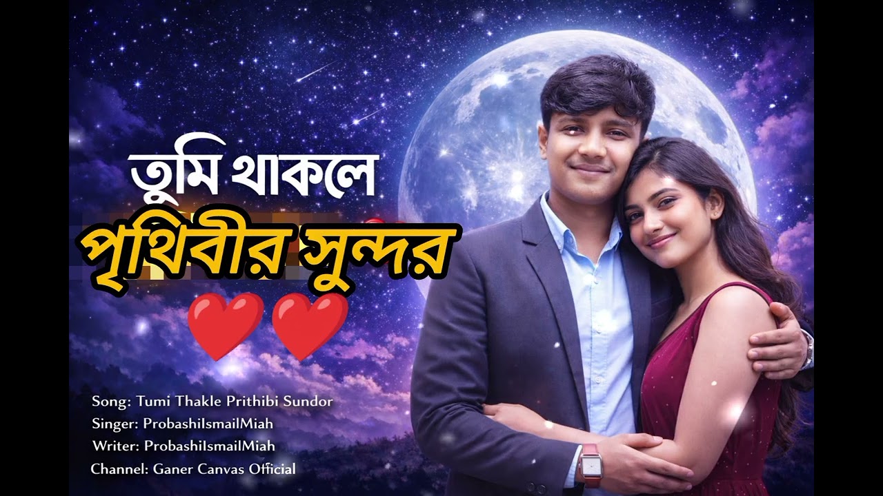 তুমি থাকলে পৃথিবী সুন্দর 💖 | Emotional Romantic Bangla Song 2026 | Official Music Video