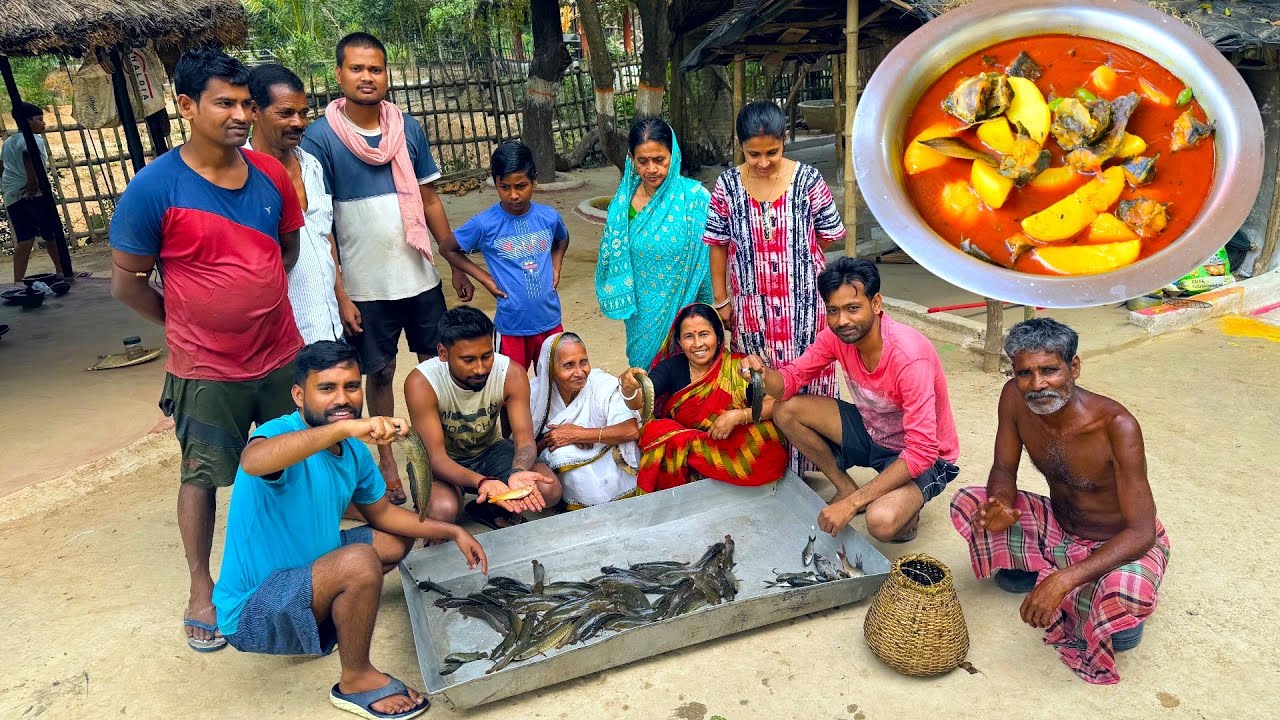 জীবনে এই প্রথম এতো মাগুর মাছ ধরে এনে রান্না খাওয়া | village style fishing and cooking video