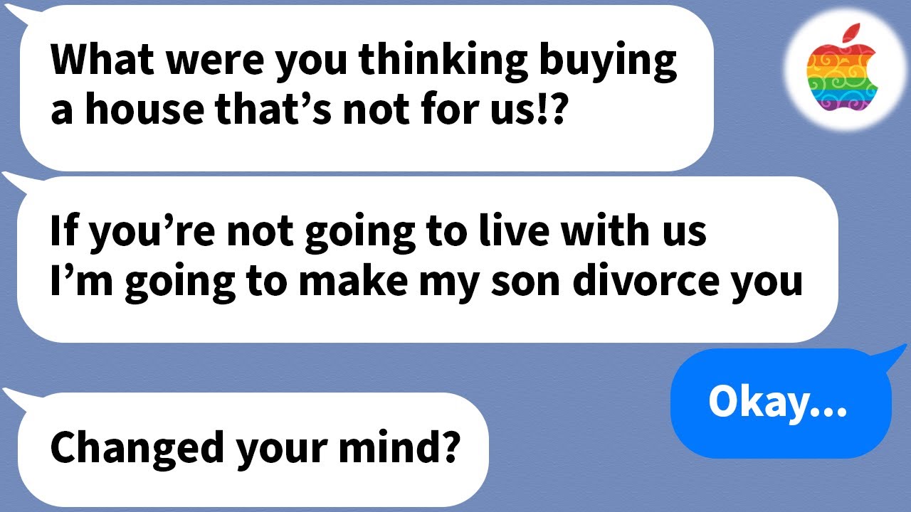 【Apple】 My in-laws got mat when I saved up and bought a house...