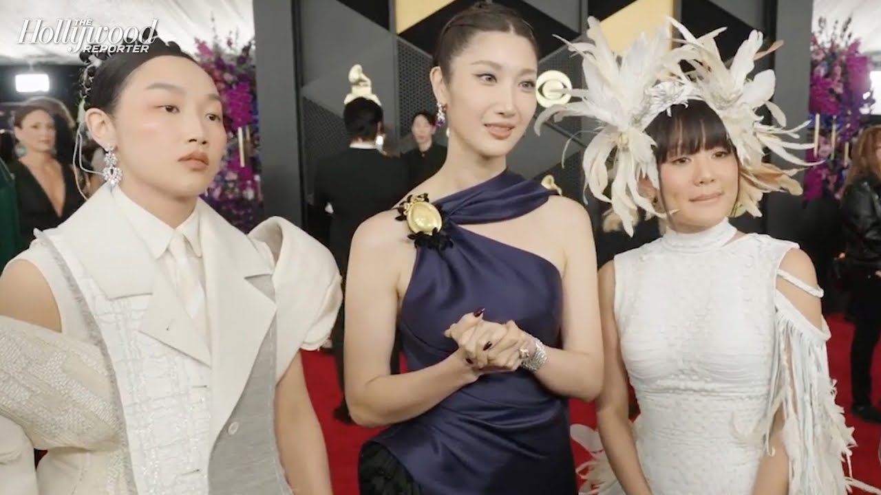 'KPop Demon Hunters' Group HUNTR/X React to Winning Their First Grammy | Grammys 2026