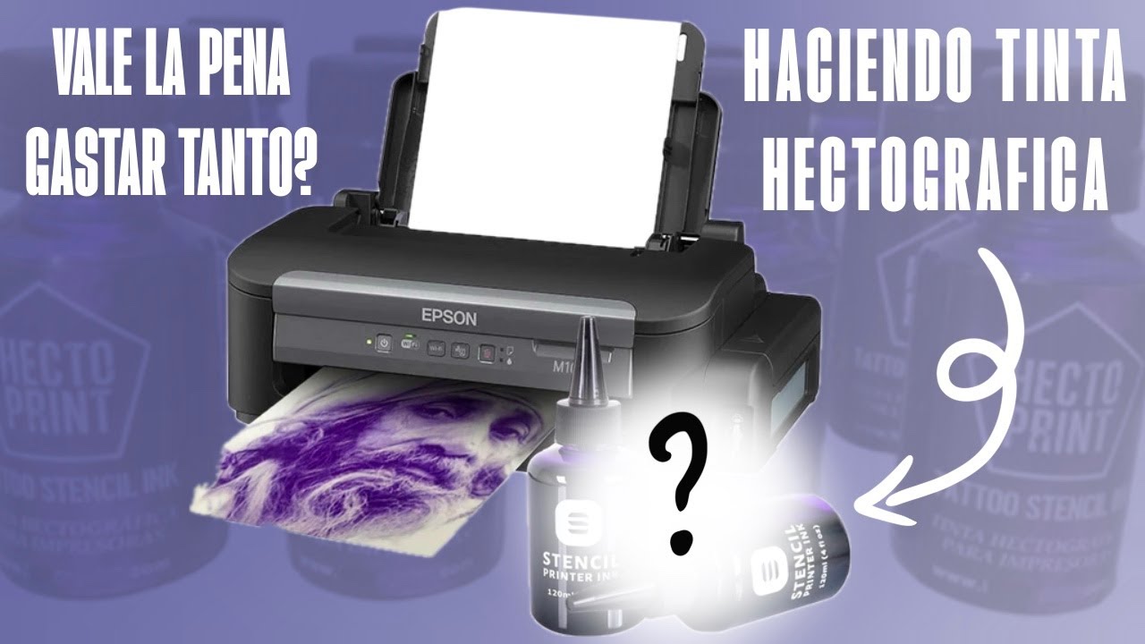 Haciendo y probando la tinta HECTOGRAFICA con impresora nueva EPSOM 3250 ecotan