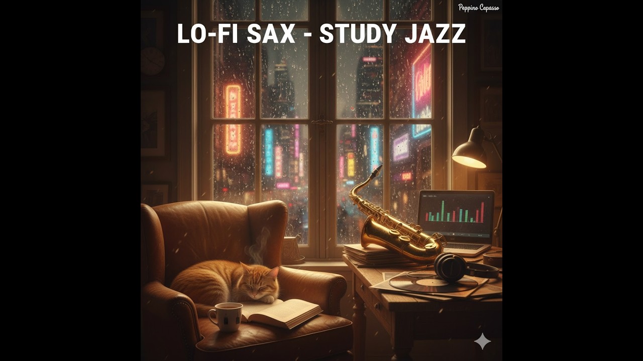 Midnight Coffee ☕ Lo-Fi Saxophone Mix [Study / Sleep / Relax]
