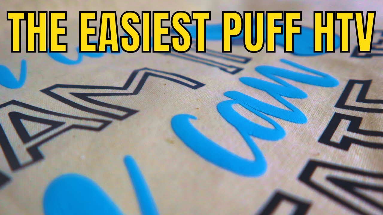 How to layer Siser Puff HTV - Easy to use puffy vinyl 3D iron on with your Cricut Easy Press
