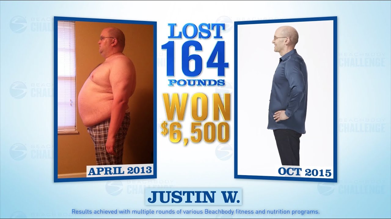 Beachbody results: Justin lost 164 pounds and won $6,500!