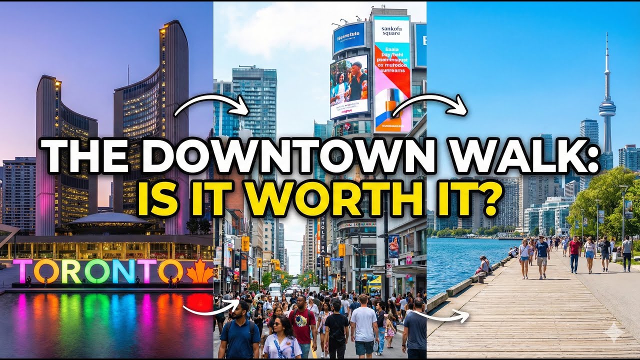 Toronto's BEST Downtown Walk? Nathan Phillips Square to Waterfront Tested!