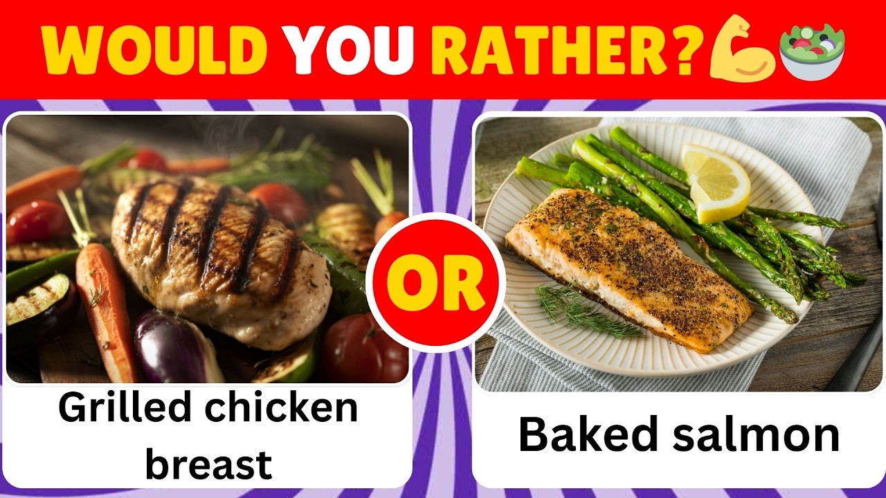 Что бы вы предпочли? 💪🥗 Версия для любителей спортзала (Вызов здорового питания)
