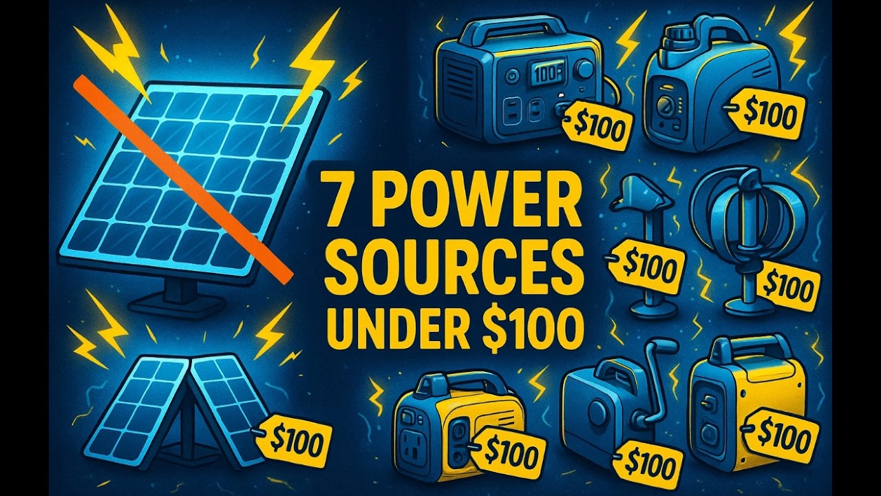7 Off-Grid Power Sources Under $100 (No Solar Panels!)