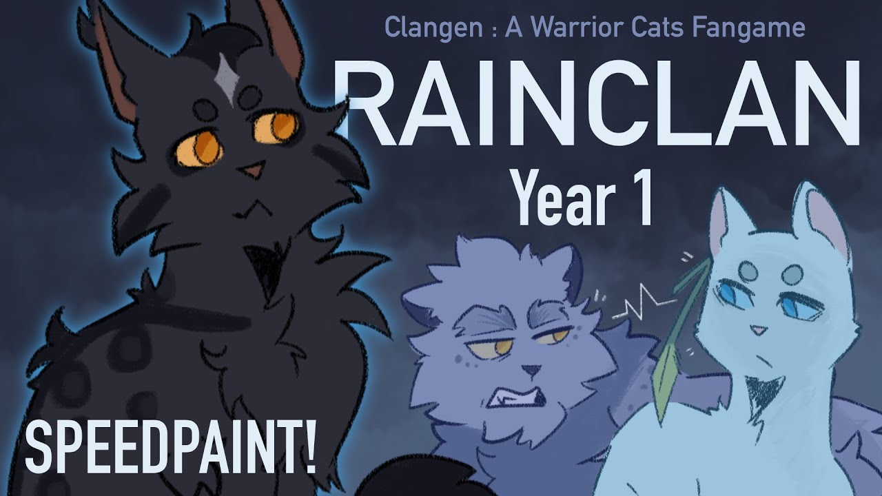 1 Year in Rainclan (clangen speedpaint)
