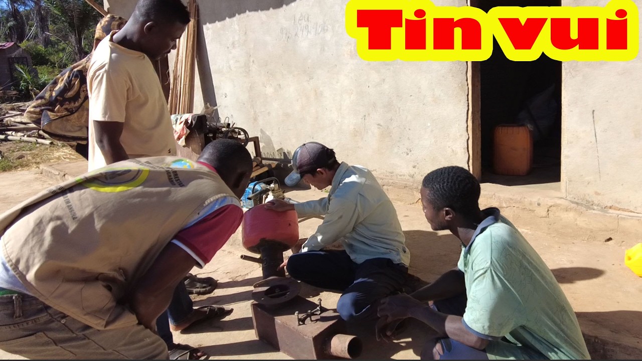 Phòng Nông Nghiệp đến muốn làm máy bơm Tự Áp như trang trại || Tony Phong cuộc sống Châu Phi
