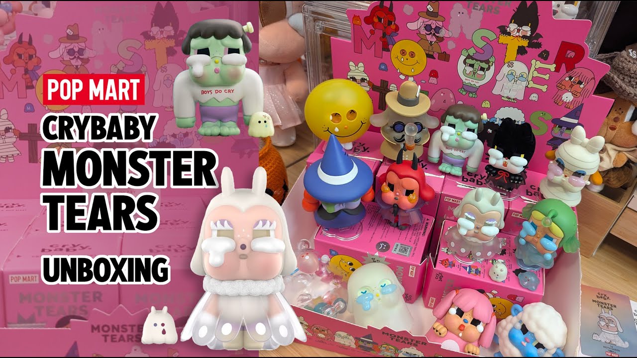 CRYBABY Monster Tears | Pop Mart Spooky Unboxing, Did we get the secret?