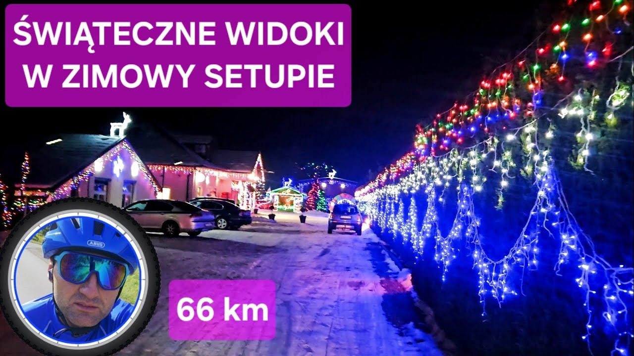 Świąteczne widoki w zimowym setupie. 66 km, Dębica--Luszowice.