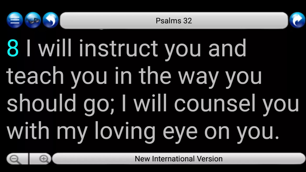 I'll Instruct You and Teach You | Psalm 32:8 NIV