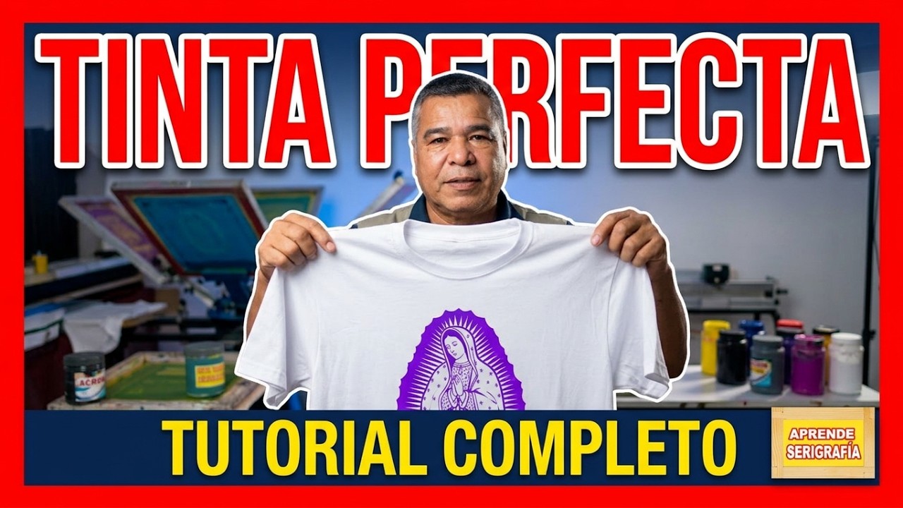 😍🚀FABRICA TU TINTA TEXTIL PARA SERIGRAFIA
