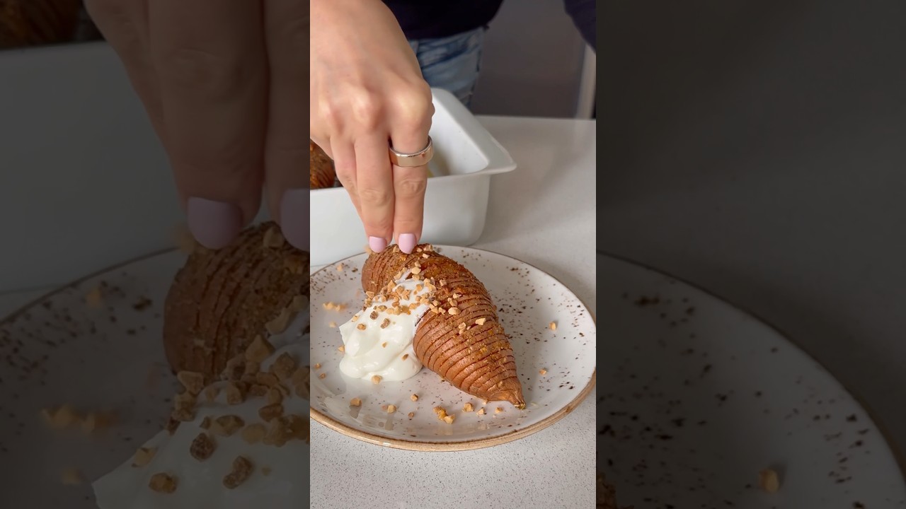 Boniato hasselback #recetasana #recetasfaciles #singluten #recetas #receta