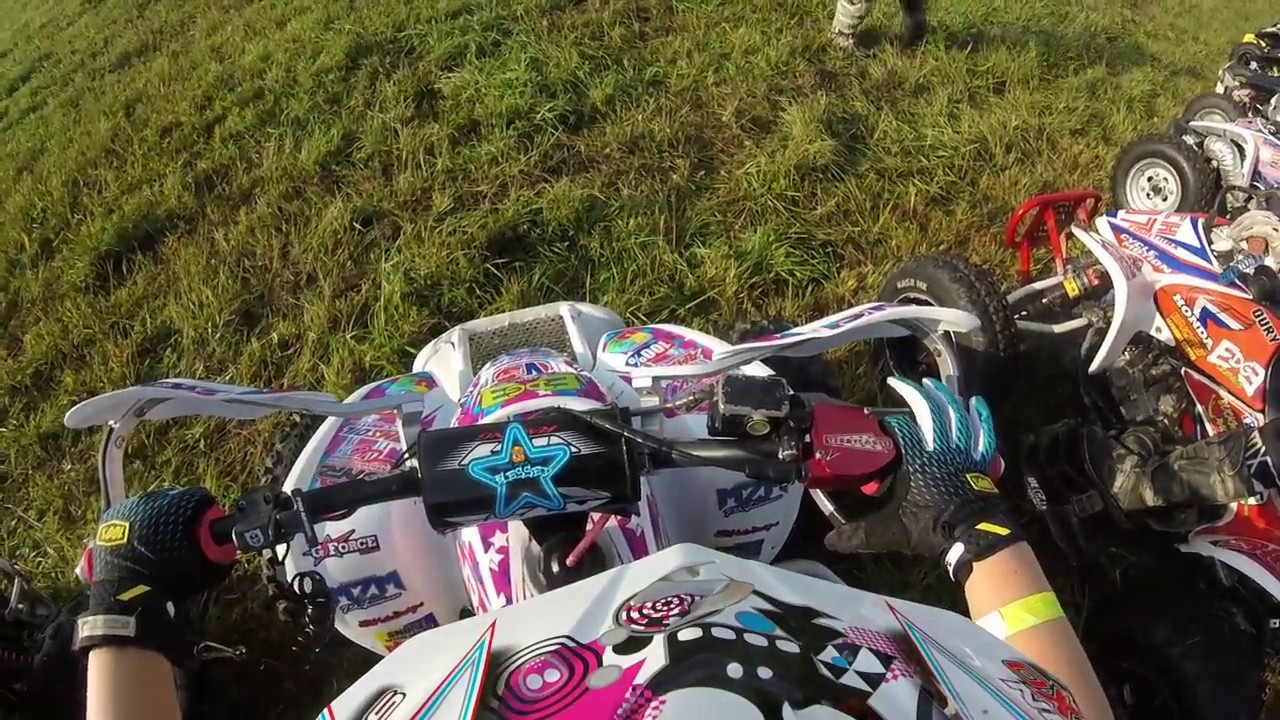 DRR USA ATV mini quad racing Emily took 3rd place at AWRCS on her DRX 90 four wheeler
