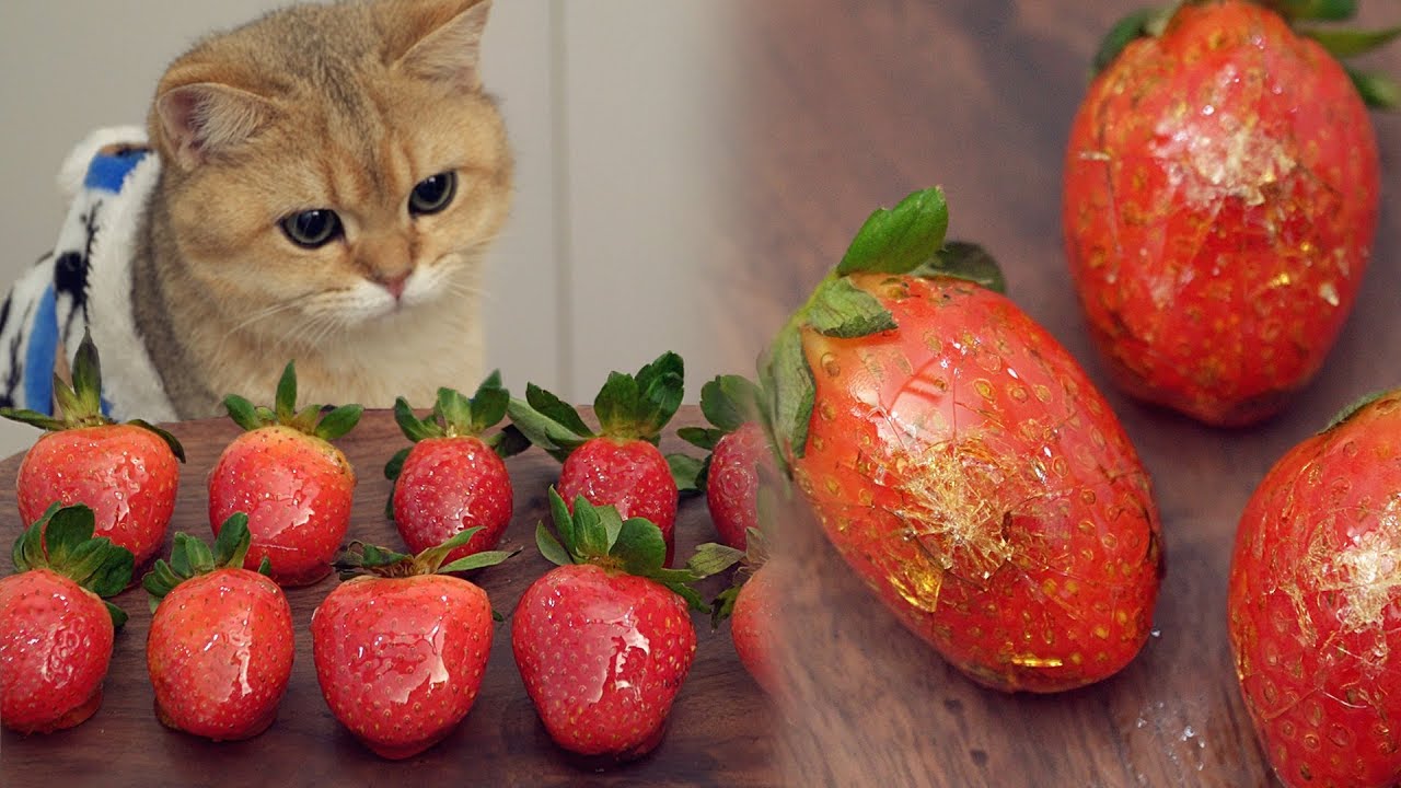 Candied Strawberry Recipe (Tanghulu Candied Fruit) - フルーツキャンディ