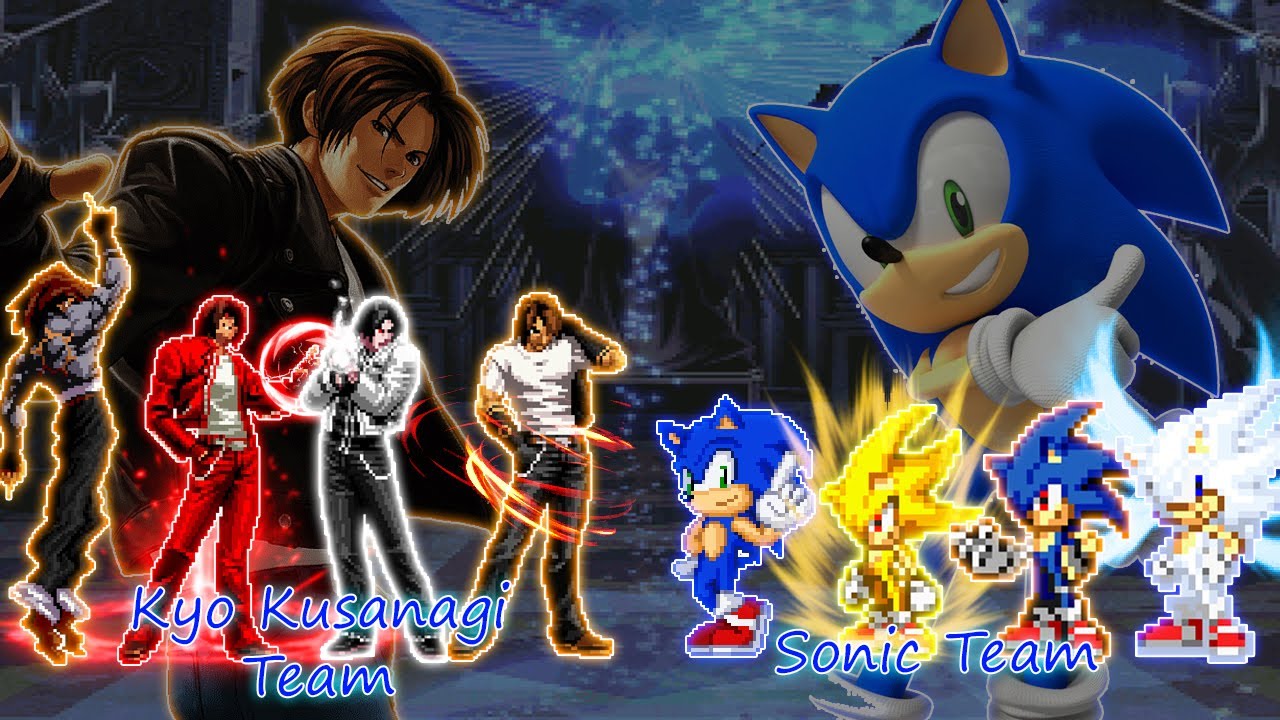 [KOF Mugen] Kyo Kusanagi Team VS Sonic Team