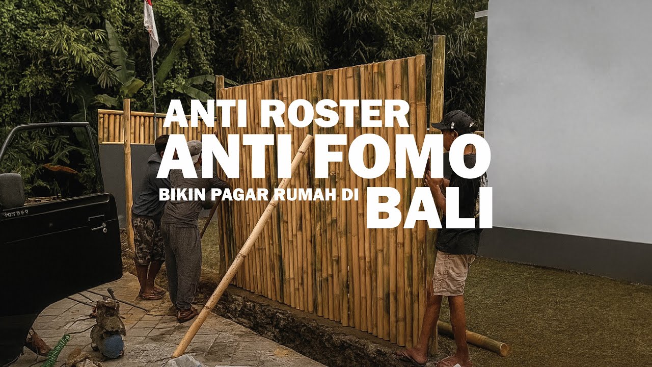 Pagar Bambu 🎋 Rumah Impian Estetik Di Bali 🏡 anti roster| IRT DAILY BALI VLOG 🌄 