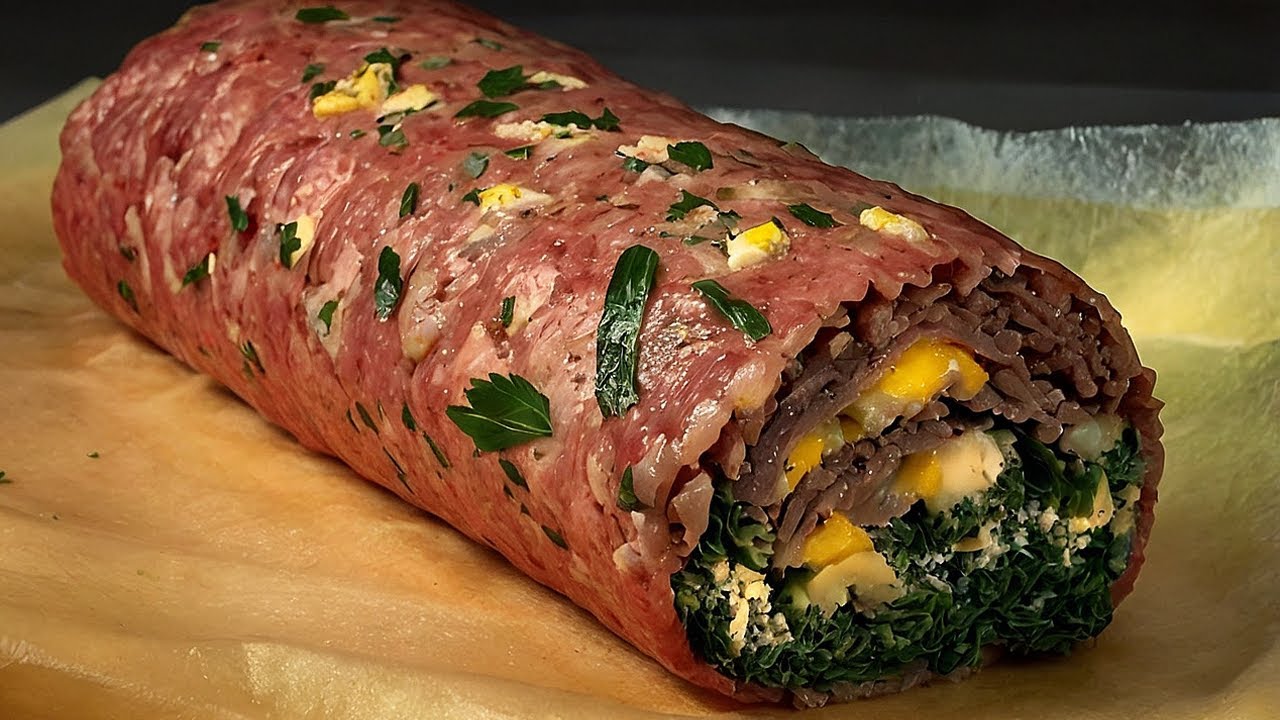 Самый вкусный мясной рулет! Это так вкусно❗ Попробуйте приготовить так.