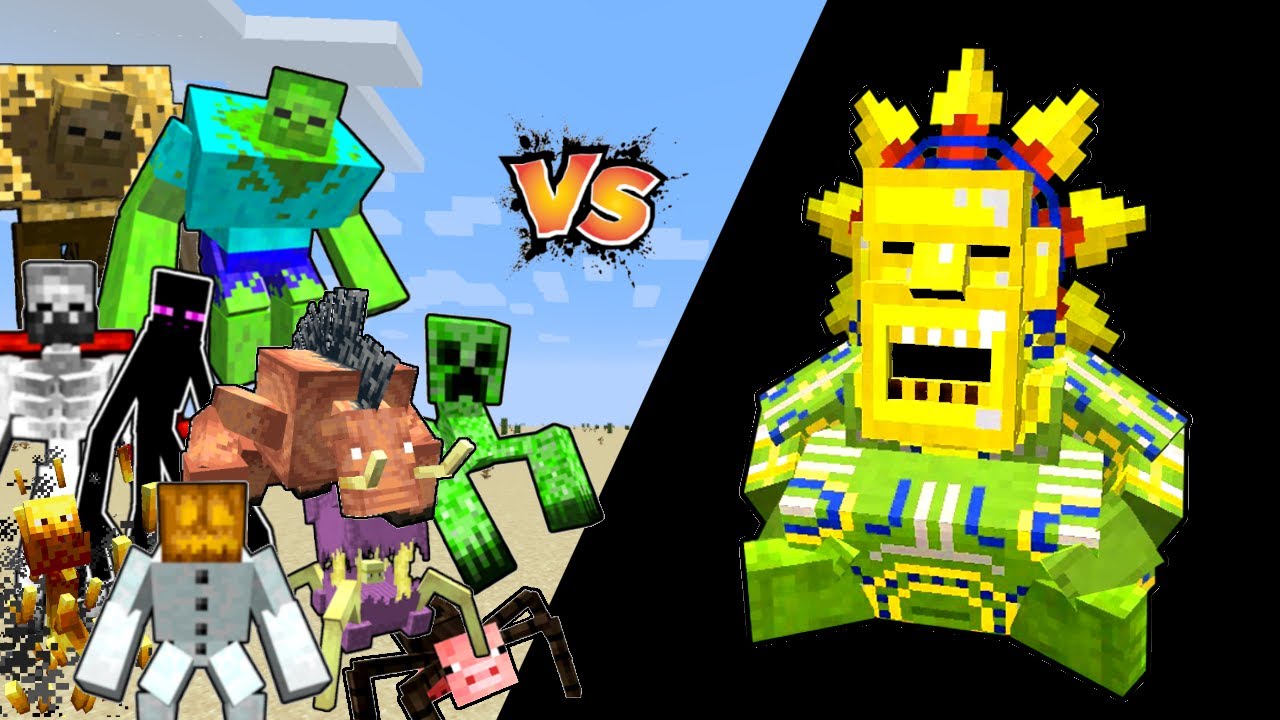 Barako The Sun Chief Vs Mutant Monsters in Minecraft